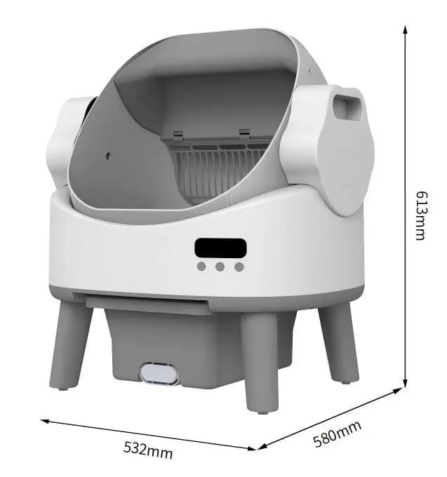 Smart cat litter box, extra large size, automatic litter replenishment, one-button cleaning.