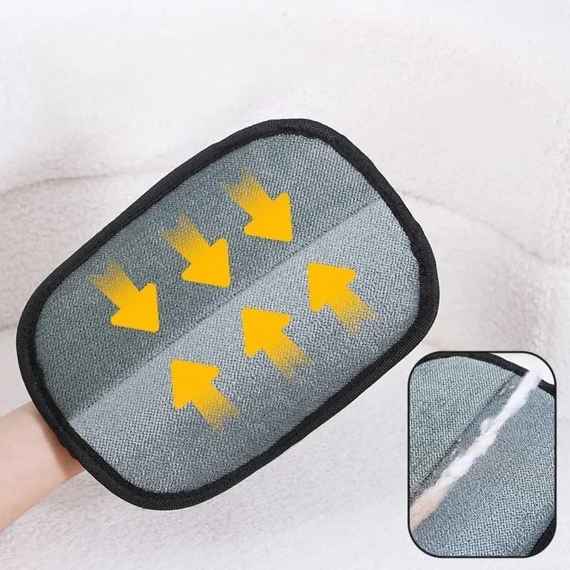 Reusable Cat Grooming Gloves Electrostatic Pet Hair Removal Mitts Cat Dog Hair Remover Brush Sticking Device Home Hair Scraper thumbnail 3